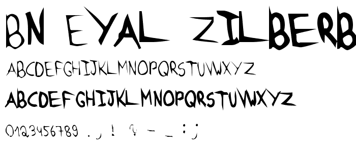 BN Eyal Zilberberg font